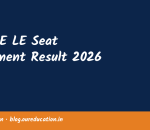 BCECE LE Seat Allotment Result 2026