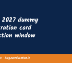 BSEB 2027 dummy registration card correction window
