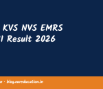 CBSE KVS NVS EMRS Tier-II Result 2026