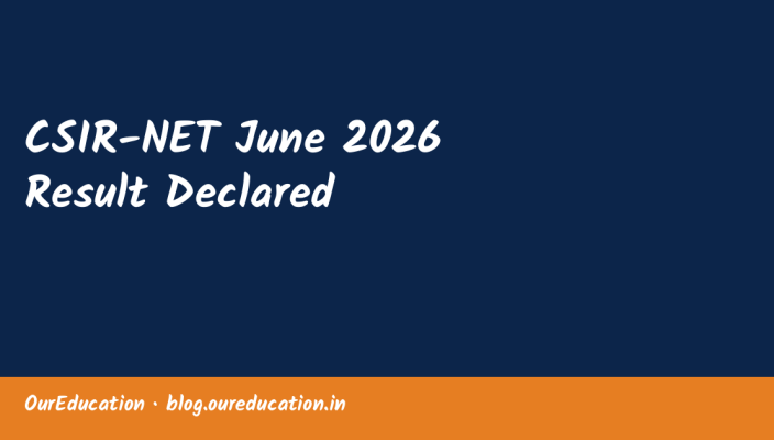 CSIR-NET June 2026 Result Declared