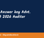 Final Answer key Advt. No. 09 2026 Auditor