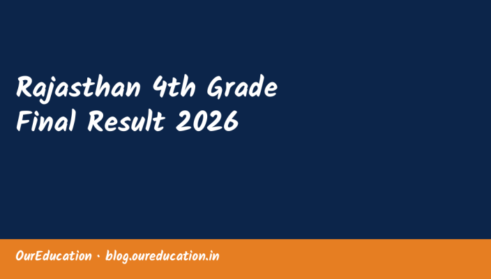 Rajasthan 4th Grade Final Result 2026