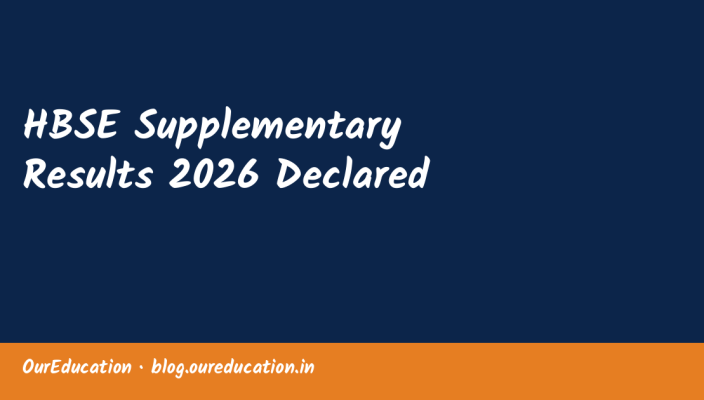 HBSE Supplementary Results 2026 Declared