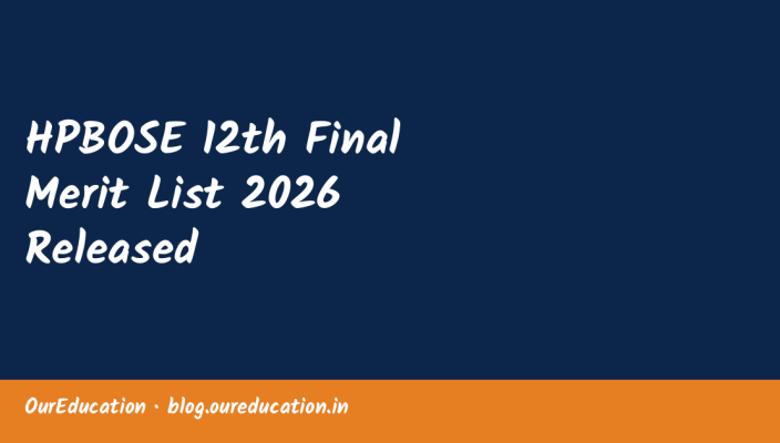 HPBOSE 12th Final Merit List 2026 Released