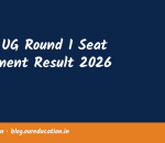 ICAR UG Round 1 Seat Allotment Result 2026 Out