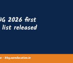 JNU UG 2026 first merit list released