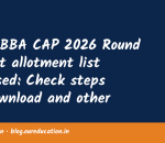 MAH BBA CAP 2026 Round 3 seat allotment list released: Check steps to download and other details here