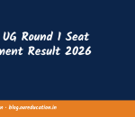 NEET UG Round 1 Seat Allotment Result 2026
