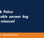 Punjab Police Constable answer key 2026 released