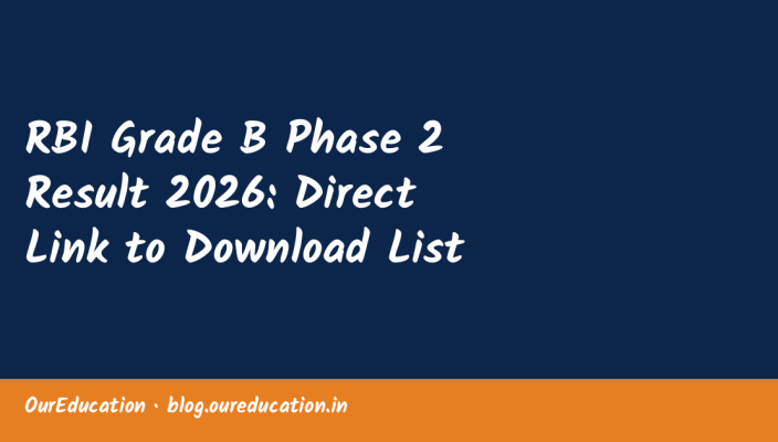 RBI Grade B Phase 2 Result 2026: Direct Link to Download List