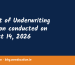 Result of Underwriting Auction conducted on August 14, 2026