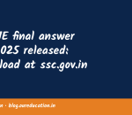 SSC JE final answer key 2025 released: Download at ssc.gov.in