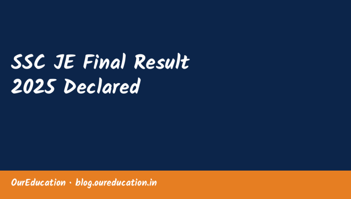 SSC JE Final Result 2025 Declared