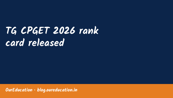 TG CPGET 2026 rank card released