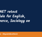 UGC-NET retest schedule for English, Commerce, Sociology on