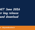 UGC NET June 2026 answer key release date and download steps