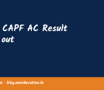 UPSC CAPF AC Result 2026 out