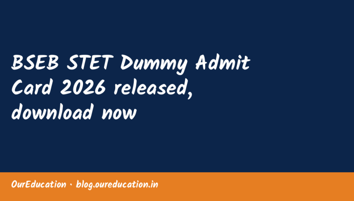 BSEB STET Dummy Admit Card 2026 released, download now