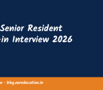 ESIC Senior Resident Walk-in Interview 2026