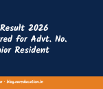 ESIC Result 2026 Declared for Advt. No. 11 Senior Resident