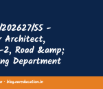 GPSC/202627/55 - Junior Architect, Class-2, Road & Building Department (Special Recruitment-PwD-Third Attempt) — અંતિમ તારીખ 08-October-
