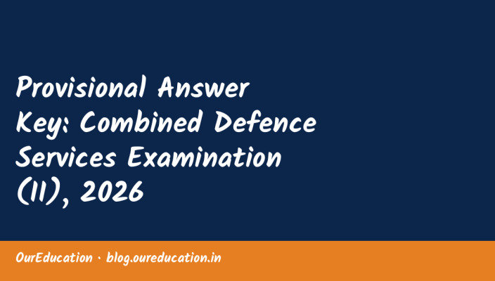 Provisional Answer Key: Combined Defence Services Examination (II), 2026