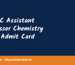 MPPSC Assistant Professor Chemistry 2025 Admit Card