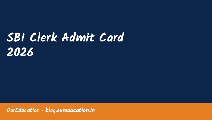 SBI Clerk Admit Card 2026