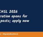 SSC CHSL 2026 registration opens for 2536 posts; apply now