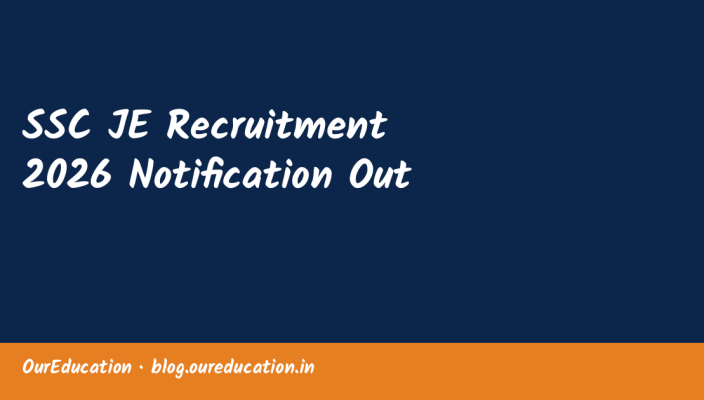 SSC JE Recruitment 2026 Notification Out