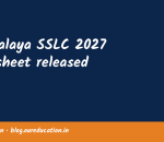 Meghalaya SSLC 2027 Datesheet released