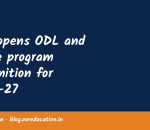 UGC opens ODL and online program recognition for 2026-27