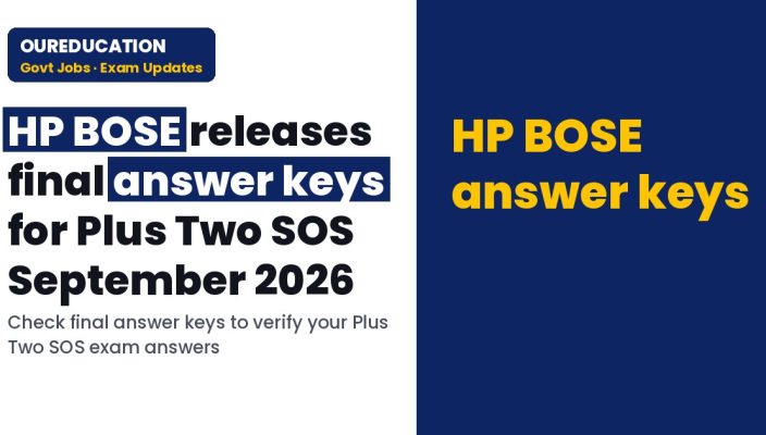 Teach HP BOSE: Final answer keys of Plus Two for September-2026 SOS examination