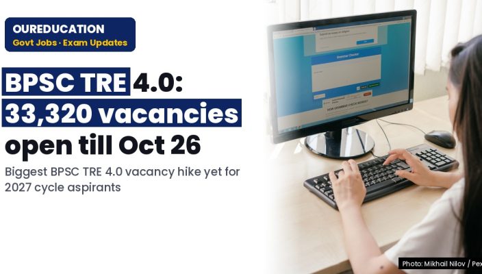 BPSC TRE 4.0: Vacancies increased to 33,320, apply till October 26 at bpsc.bih.nic.in