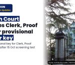 HP HC: ANSWER KEY (PROVISIONAL) of Screening Test for the post(s) of CLERK/PROOF READER (High Court) held on 15.10.2026