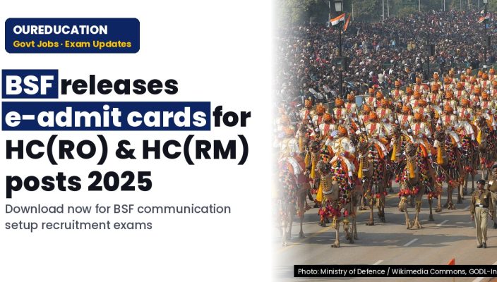 LINK FOR DOWNLOADING E-ADMIT CARDS FOR THE POST OF HC(RO) & HC(RM) IN BSF COMN SETUP 2025