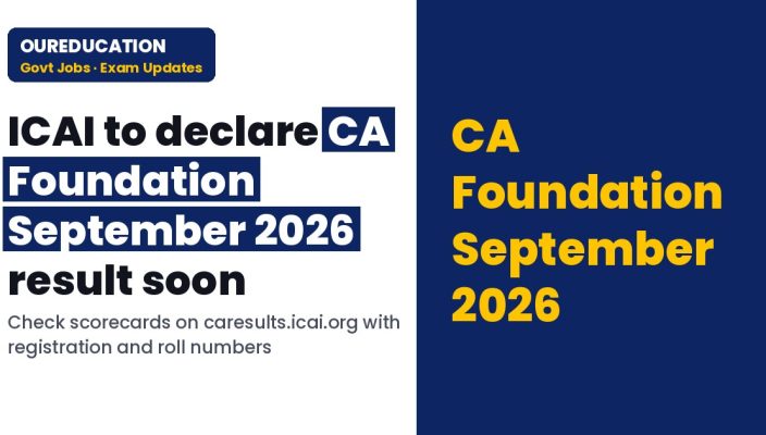 ICAI CA Foundation September 2026 result soon at