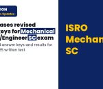 ISRO ICRB Mechanical Scientist/Engineer SC Results & Answer