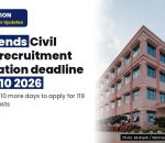 JUD AP HC: RECRUITMENT – CIVIL JUDGE (JUNIOR DIVISION) – Extension of time for submission of online applications till 10.11.2026 for recruit