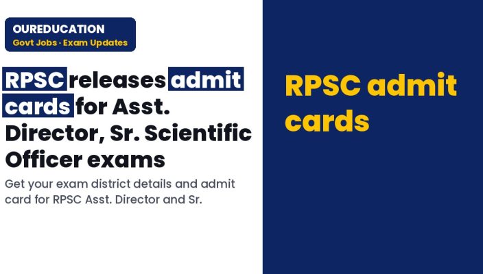 RPSC: 05/10/2026 Press Note Regarding Exam District Information and Admit Card for Asst. Director And Sr. Scientific Officer