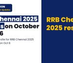 Rrbchennai: (08/2025) &nbsp;&nbsp; Exam Results (06-10-2026)