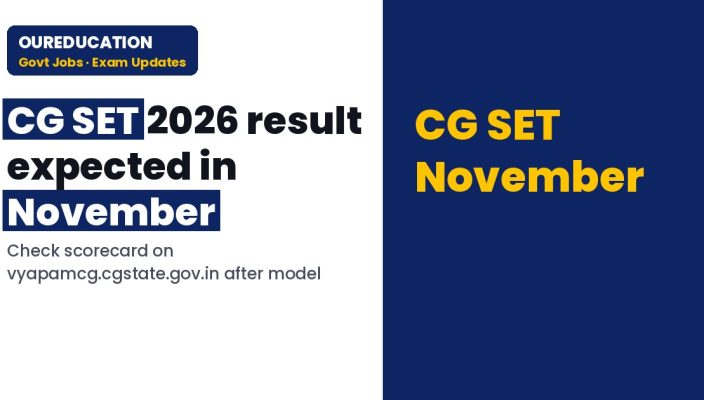 CG SET Result 2026: Expected in November on