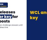 WCL Answer Key 2026 Released